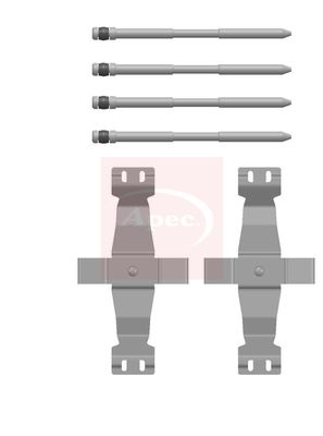 Apec KIT1518 Accessory Kit, disc brake pad - 2