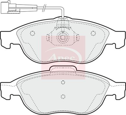 Apec PAD1000 Brake Pad Set, disc brake - 1
