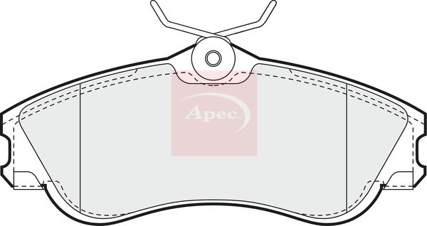 Apec PAD1001 Brake Pad Set, disc brake - 1