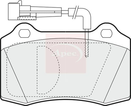 Apec PAD1007 Brake Pad Set, disc brake - 1