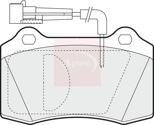 Apec PAD1007 Brake Pad Set, disc brake - 1