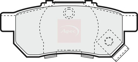 Apec PAD1009 Brake Pad Set, disc brake - 1