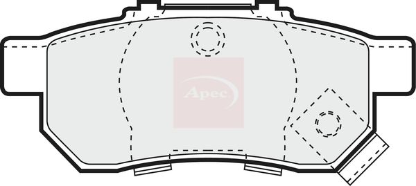 Apec PAD1009 Brake Pad Set, disc brake - 1