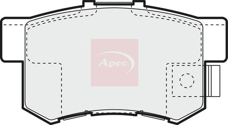 Apec PAD1010 Brake Pad Set, disc brake - 1