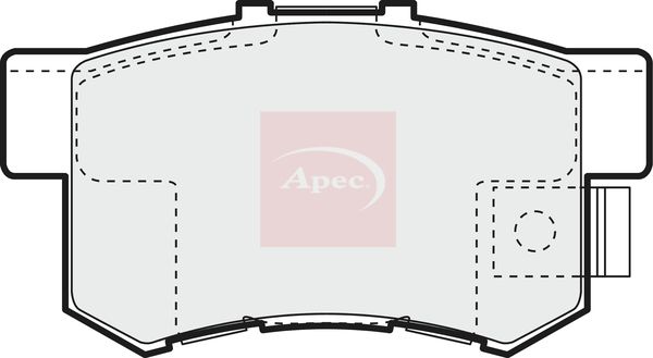 Apec PAD1010 Brake Pad Set, disc brake - 1