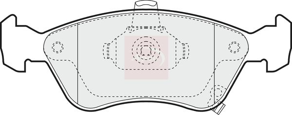 Apec PAD1011 Brake Pad Set, disc brake - 1