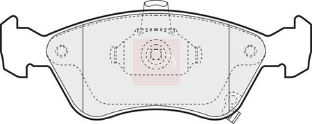 Apec PAD1011 Brake Pad Set, disc brake - 1