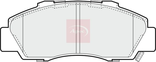 Apec PAD1014 Brake Pad Set, disc brake - 1
