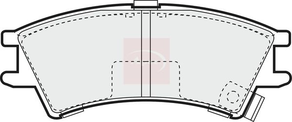 Apec PAD1017 Brake Pad Set, disc brake - 1