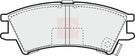 Apec PAD1017 Brake Pad Set, disc brake - 1