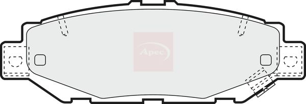 Apec PAD1018 Brake Pad Set, disc brake - 1