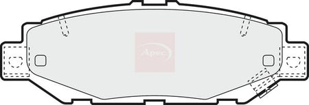 Apec PAD1018 Brake Pad Set, disc brake - 1