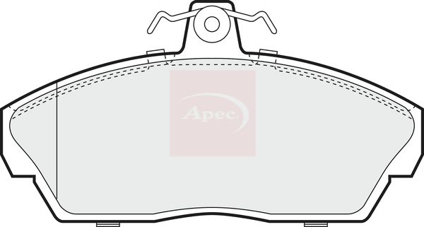Apec PAD1019 Brake Pad Set, disc brake - 1