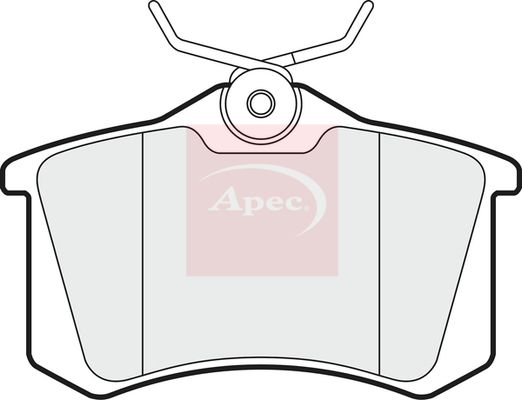Apec PAD1020 Brake Pad Set, disc brake - 1