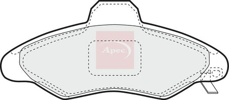Apec PAD1021 Brake Pad Set, disc brake - 1