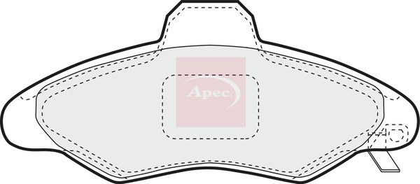 Apec PAD1021 Brake Pad Set, disc brake - 1