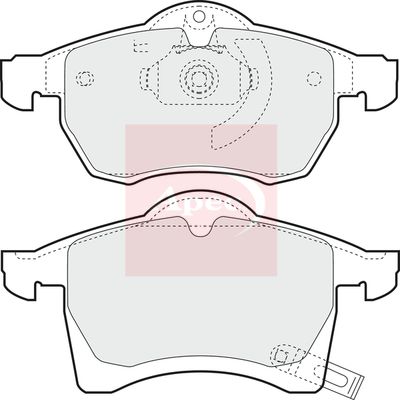 Apec PAD1023 Brake Pad Set, disc brake - 1