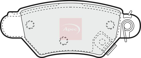 Apec PAD1024 Brake Pad Set, disc brake - 1