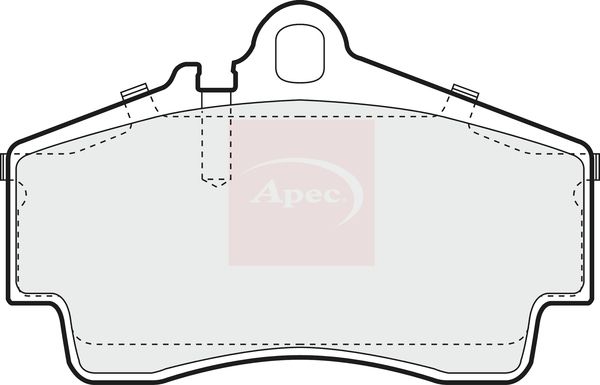 Apec PAD1029 Brake Pad Set, disc brake - 1
