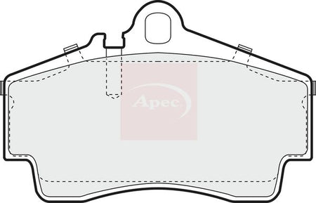 Apec PAD1029 Brake Pad Set, disc brake - 1