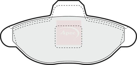 Apec PAD1035 Brake Pad Set, disc brake - 1