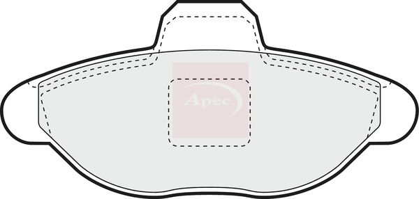Apec PAD1035 Brake Pad Set, disc brake - 1