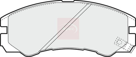 Apec PAD1036 Brake Pad Set, disc brake - 1