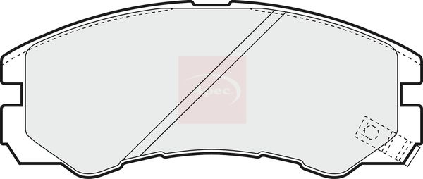 Apec PAD1036 Brake Pad Set, disc brake - 1