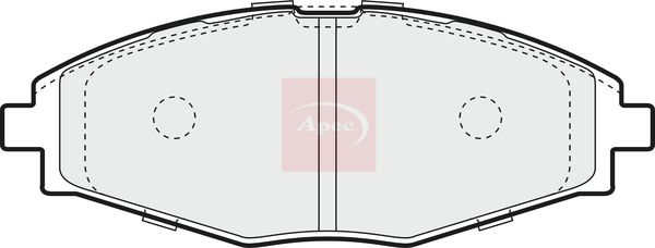 Apec PAD1038 Brake Pad Set, disc brake - 1