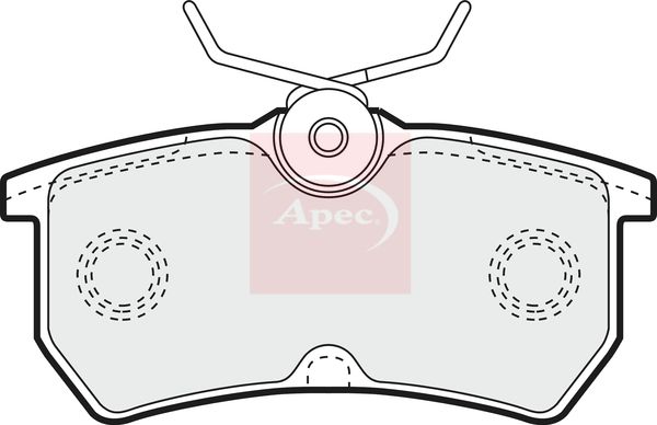 Apec PAD1039 Brake Pad Set, disc brake - 1