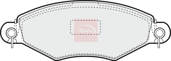 Apec PAD1041 Brake Pad Set, disc brake - 1