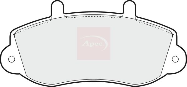 Apec PAD1042 Brake Pad Set, disc brake - 1