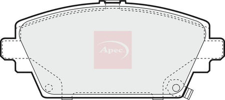 Apec PAD1043 Brake Pad Set, disc brake - 1