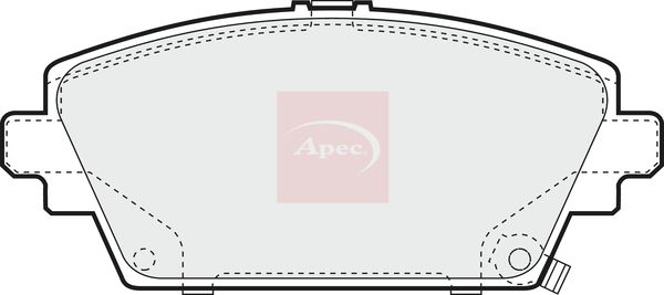 Apec PAD1043 Brake Pad Set, disc brake - 1