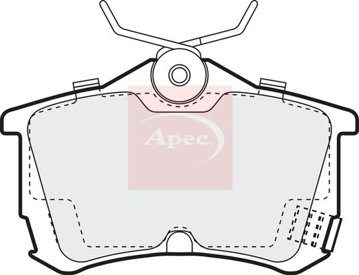 Apec PAD1046 Brake Pad Set, disc brake - 1