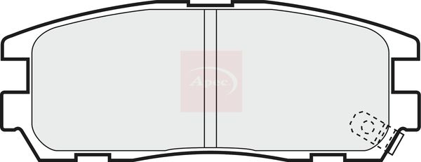 Apec PAD1047 Brake Pad Set, disc brake - 1