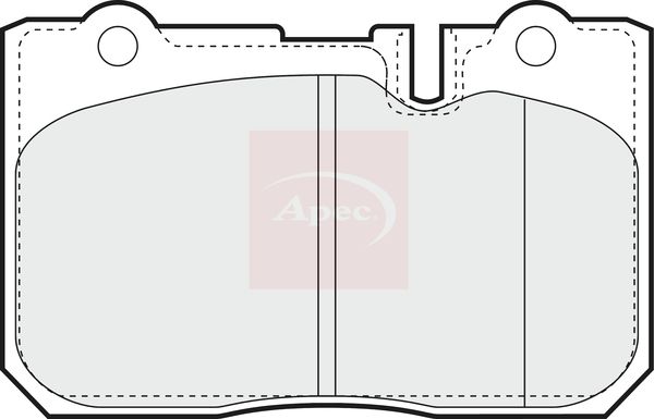 Apec PAD1049 Brake Pad Set, disc brake - 1