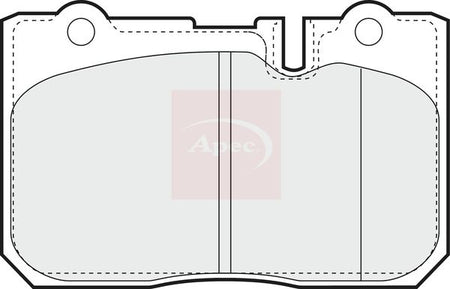 Apec PAD1049 Brake Pad Set, disc brake - 1