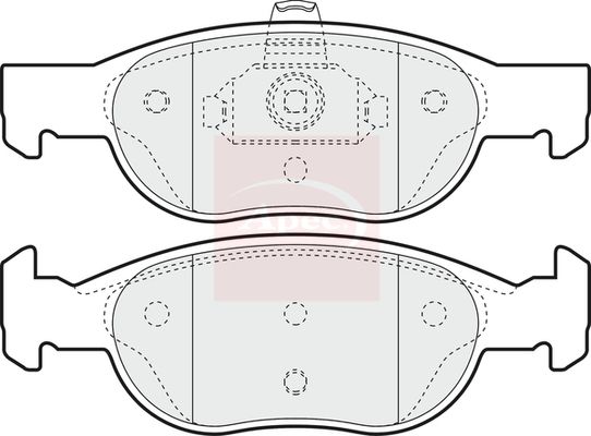 Apec PAD1051 Brake Pad Set, disc brake - 1