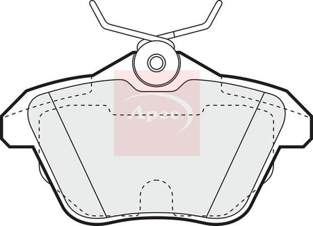 Apec PAD1052 Brake Pad Set, disc brake - 1