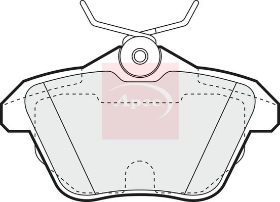 Apec PAD1052 Brake Pad Set, disc brake - 1