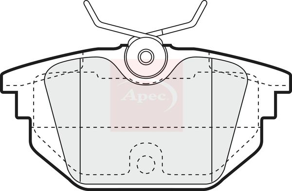 Apec PAD1058 Brake Pad Set, disc brake - 1