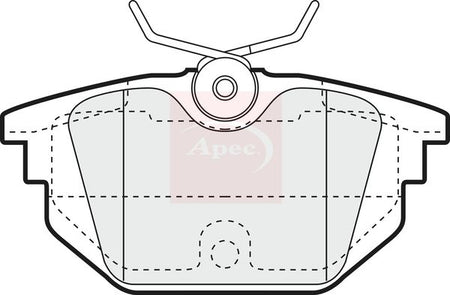 Apec PAD1058 Brake Pad Set, disc brake - 1