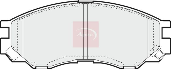 Apec PAD1059 Brake Pad Set, disc brake - 1