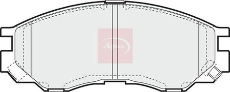 Apec PAD1059 Brake Pad Set, disc brake - 1