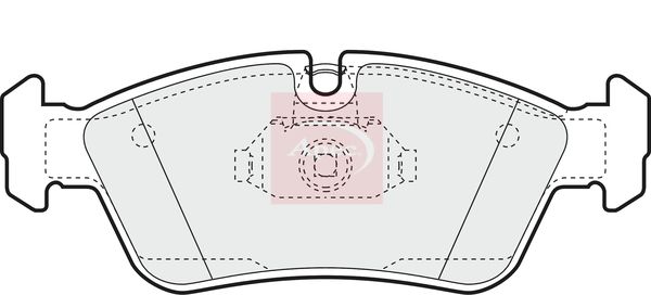Apec PAD1061 Brake Pad Set, disc brake - 1