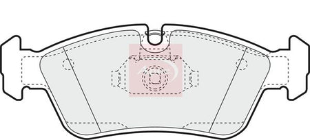 Apec PAD1061 Brake Pad Set, disc brake - 1