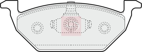 Apec PAD1062 Brake Pad Set, disc brake - 1