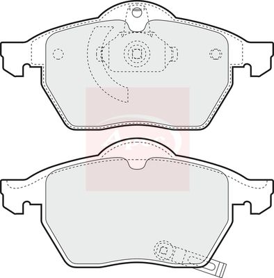 Apec PAD1064 Brake Pad Set, disc brake - 1