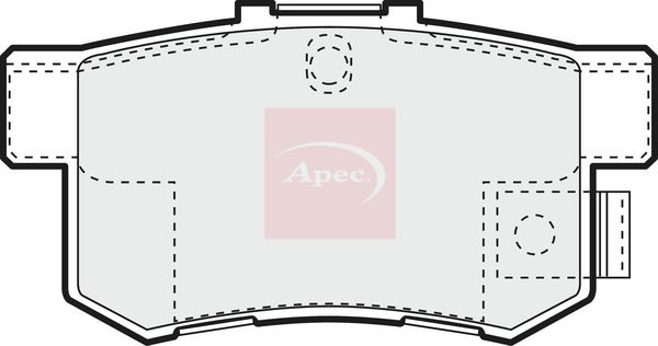 Apec PAD1066 Brake Pad Set, disc brake - 1